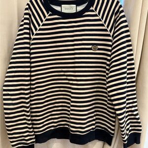 Gucci Striped Black and Cream Sweater